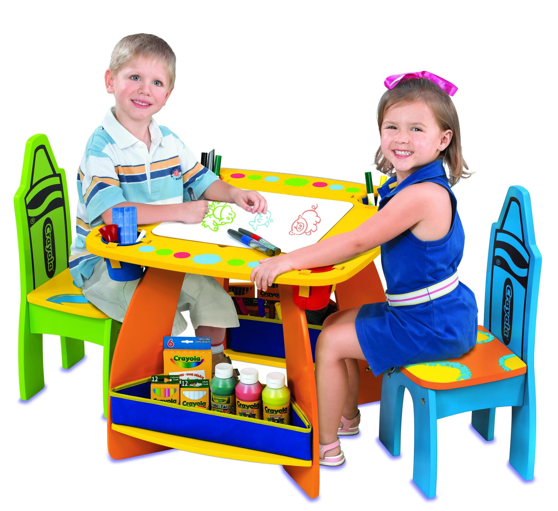 crayola creativity wooden table and chairs set