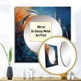 thumbnail image 3 of Designart "Equilibrium of Orange and Blue IV" Modern Geometric Square Mirror For Wall Decor - Large Blue Square Printed Wall Mirror Art - Square Modern Mirror - Wall Mounted Square Large Mirror, 3 of 5