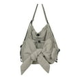 thumbnail image 1 of Mochila tipo monedero para mujer, mochila universitaria, bolso cruzado informal de gran capacidad Gris, 1 of 8