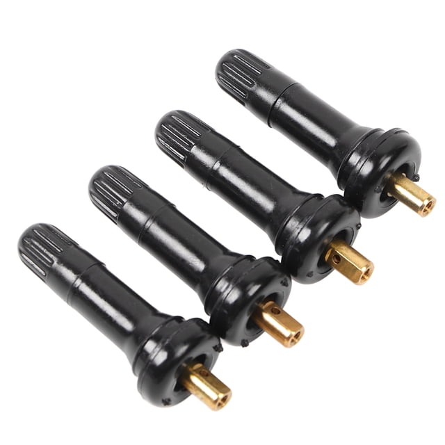 Vástago De Válvula De Neumático, Caucho 4 Piezas Vástago De Válvula De Sensor De Presión De Neumáticos Portátil Duradero Para Automóviles