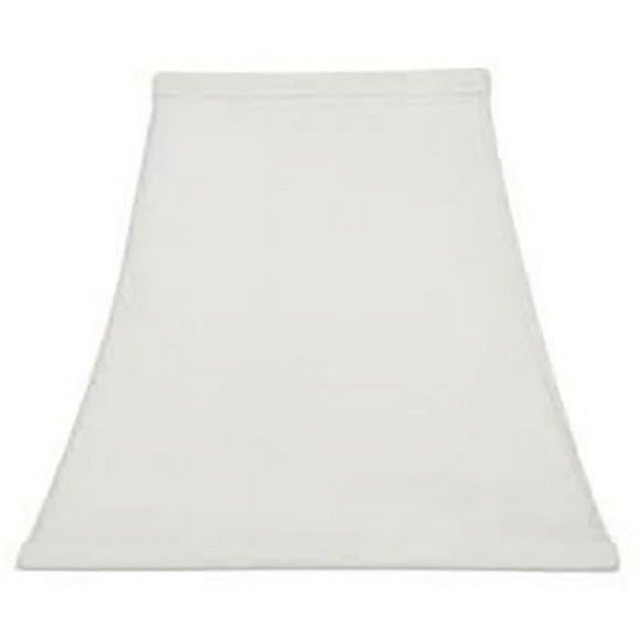 Square Bell 8 Inch Clip on Candle Stick Replacement Lamp Shade White