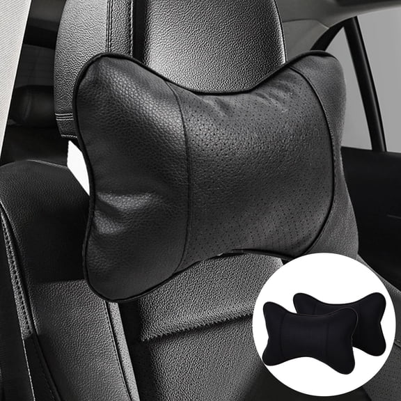 2Pcs Car Neck Pillow Breathable Head Rest Relax Support Comfortable Soft Travel Seat Accessories For Vehicle Interior
