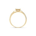 thumbnail image 3 of FB Jewels 10kt Yellow Gold Womens Round Diamond Circle Frame Cluster Ring 1/5 Cttw Size 5, 3 of 4