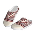 thumbnail image 2 of Wukai Fashion Tatreez Print Women's Indoor Bedroom Slipper Slip On Shoes, Unisex House Shoes with Anti-Skid Sole for Men, Gift for Women Men-35/36, 2 of 7
