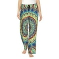 thumbnail image 1 of Balery Round Mandala1 Pantalones de pijama para mujer, pijamas ultraligeros, pantalones de estar por casa-XX-Large, 1 of 6