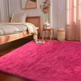 thumbnail image 4 of Rugs For Living Room For Rug Room 6x9 Rose Red, Large Big Shag Area Rug For Bedroom Nursery, Modern Fluffy Plush Carpet For Boys Girls Kids Room Dorm Home Decor, Upgrade Non-Slip, 4 of 12