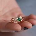 thumbnail image 2 of Fashion Geometric Zircon Inlaid Copper Ring: European Style, High Quality, Must-Have Accessory for Women, 2 of 6