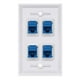 thumbnail image 1 of Placa de pared Ethernet de 4 puertos - VICTEK - Cable Ethernet Cat6 Pl, 1 of 2