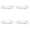 Clear 4 Packs, variant on Transparent Plastic Corn Tray Corn Rack Corn Storage Tray Barbecue Tray Tools
