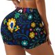 thumbnail image 1 of Balery Colorful Mexican Flower Pantalones cortos de entrenamiento estampados para mujer, sin costuras, ajustados, para gimnasio, yoga, correr, deportes, ejercicio activo, fitness.-Medium, 1 of 8