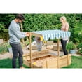 thumbnail image 3 of Plum® Wooden Sandpit with Canopy - Natural, 3 of 5