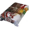 thumbnail image 5 of 60"x90" Christmas Snowman Tablecloth, Waterproof Washable Polyester Square Table Cover Durable Tablecloth for Kitchen Dining Table Party Decor, 5 of 7