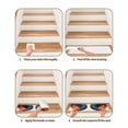 thumbnail image 5 of Stair Treads for Wooden Steps, Navy Blue Burnt Orange Peel and Stick Stair Treads with Reusable Adhesive, Boho Art Modern Geometric Non Slip Indoor Stairs Runner Rugs Mats for Elders Dogs 8"x30" 7PCS, 5 of 7