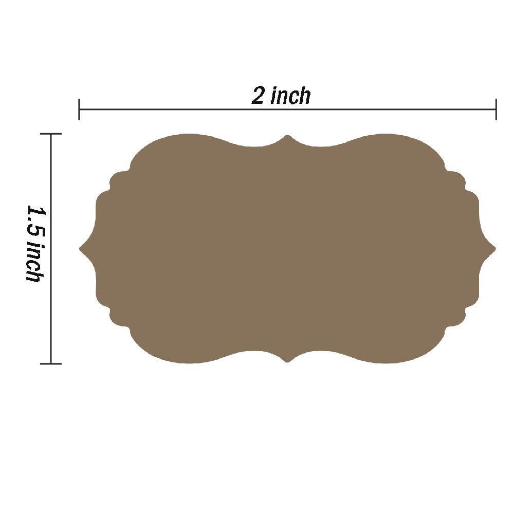 300 2.5x2.5 Pieces Christmas Themed Kraft Paper Label Stickers Brown Kraft Sticker Tags Labels Christmas Name Tags for Xmas Gift in 4 Shapes Include Tree Star Sock and Gift Box