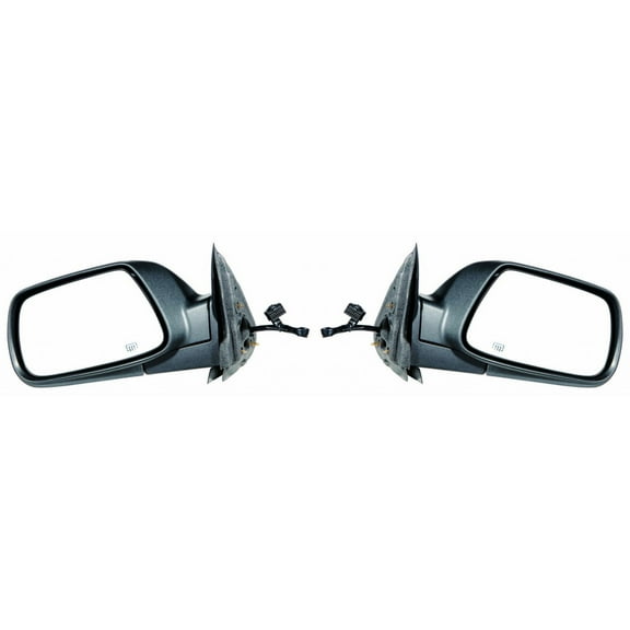 For Jeep Grand Cherokee 2006 07 08 09 2010 Driver and Passenger Side | Pair Door Mirror | | Power | Heated | Textured Black | Replacement For 55156453AE | CH1320246
