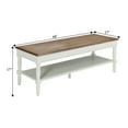 thumbnail image 6 of Convenience Concepts French Country Coffee Table in Driftwood and White Wood, 6 of 7