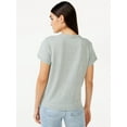 thumbnail image 3 of Free Assembly Women's Ringer Tee with Short Sleeves, Sizes XS-XXXL, 3 of 6