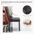 thumbnail image 6 of Kitchen Table and Chairs for 2, 35.43" Round Kitchen Table with 4 Velvet Upholstered Chairs, Modern Dining Room Furniture Set for Small Spaces, Apartment, Kitchen, 6 of 11