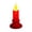 Red, variant on Homellea Small Black LED Candle Table Decor, 4.33 Inch Plastic Candle Style Light With Black Base And Warm Flame Style Light, For Tabletop, Mantel, Shelf, Dining Table, Entryway, Home Use