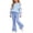 Blue, variant on Girls Outfit Sets 2 Piece, Pullover Printed Long Sleeve Spring Fall Girls' Clothing Sets Black Size 7-8 T