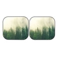 thumbnail image 7 of Bingfone Fog Forest Print 2-Piece Sun Shade Front Windshield - Foldable Car Front Window Sunshades For Most Sedans Suv Truck - Medium, 7 of 7