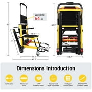 XUTUMM Powered Wheelchair, Stair Climbing Wheelchair, Mobile Stair Lifts for Seniors, Load Capacity 480lbs, Foldable