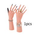 thumbnail image 1 of Mannequin Hand Jewelry Display Player Multifuncional Anillos livianos Pantall Stand Entrenamiento de arte de uñas para mesa de exhibición, 1 of 8