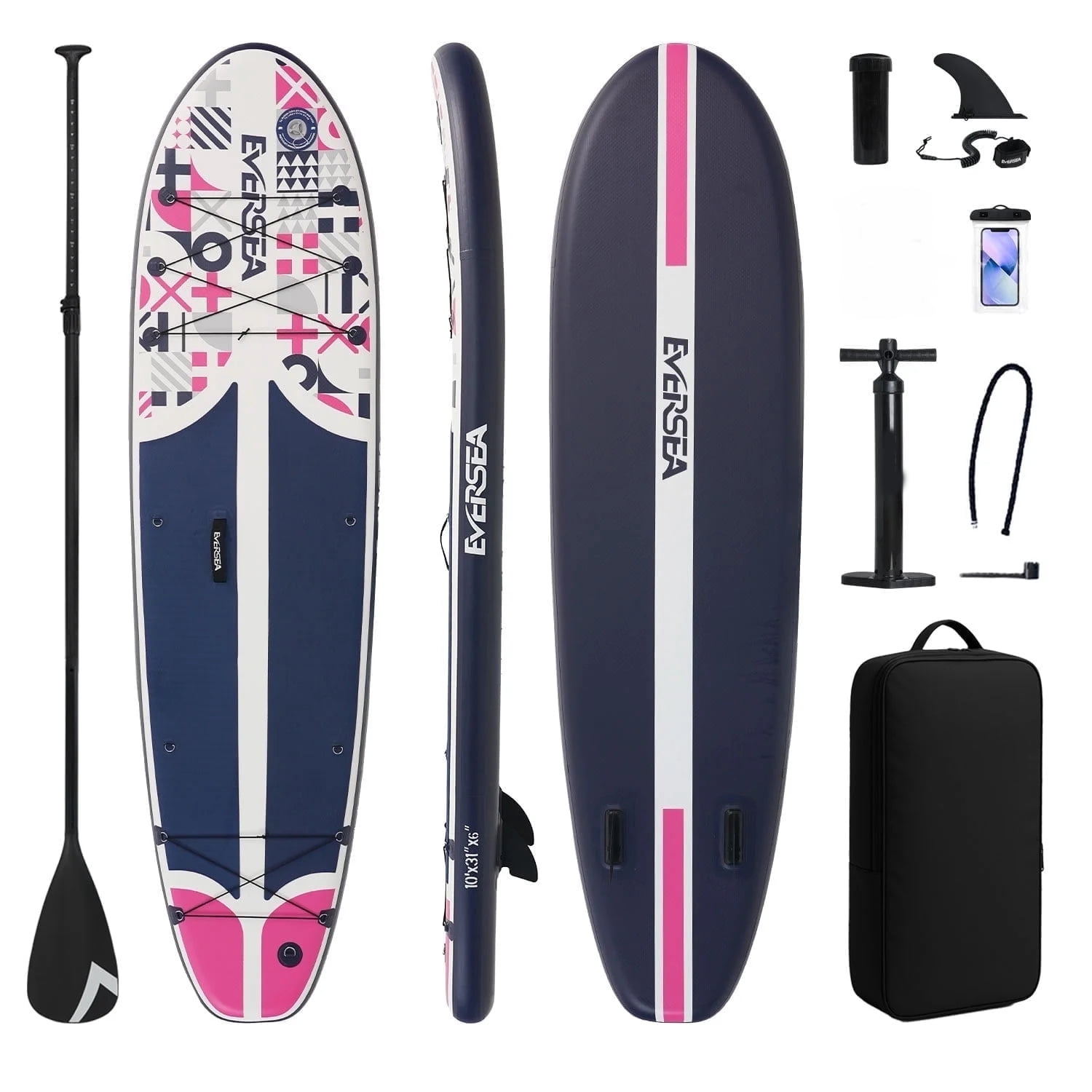 Rayocon Inflatable Paddle Board, 10ft Stand up SUP Board with Non-Slip EVA Deck, Stable Design and Premium Accessories