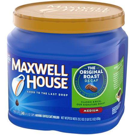 (3 Pack) Maxwell House Decaf Original Roast Ground Coffee, 29.3 oz (Best Coarse Ground Coffee)