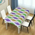 thumbnail image 7 of Coolnut Mardi Gras Rectangle Tablecloth, Spill-Proof Polyester Table Cloth, Table Cover for Kitchen Dining Picnic Holiday Party Decoration, 60"x60", 7 of 7