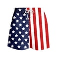 thumbnail image 5 of Tfken 4Th Of July Summer Shorts For Men 250Th Anniversary America Independence Day Drawstring Stripe Shorts With Pockets Patriotic Male Casual Clothes Red, 5 of 5