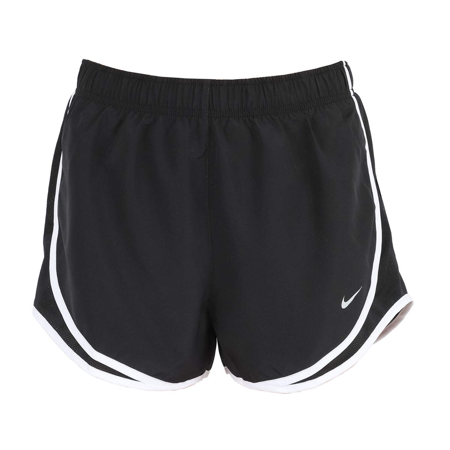 Nike Women s Gym Performance Athletic Tempo Running Shorts Moisture Wicking Black White Size M Walmart