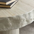 thumbnail image 5 of Kevinplus 24 Inch Faux MARS Textural Patterns Coffee Tables for Living Room, Apartment, No Need Assembly, Beige, 5 of 12