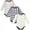 Football, variant on Cotton Long-Sleeve Bodysuits, 3- Pack, Newborn- 24 Months
