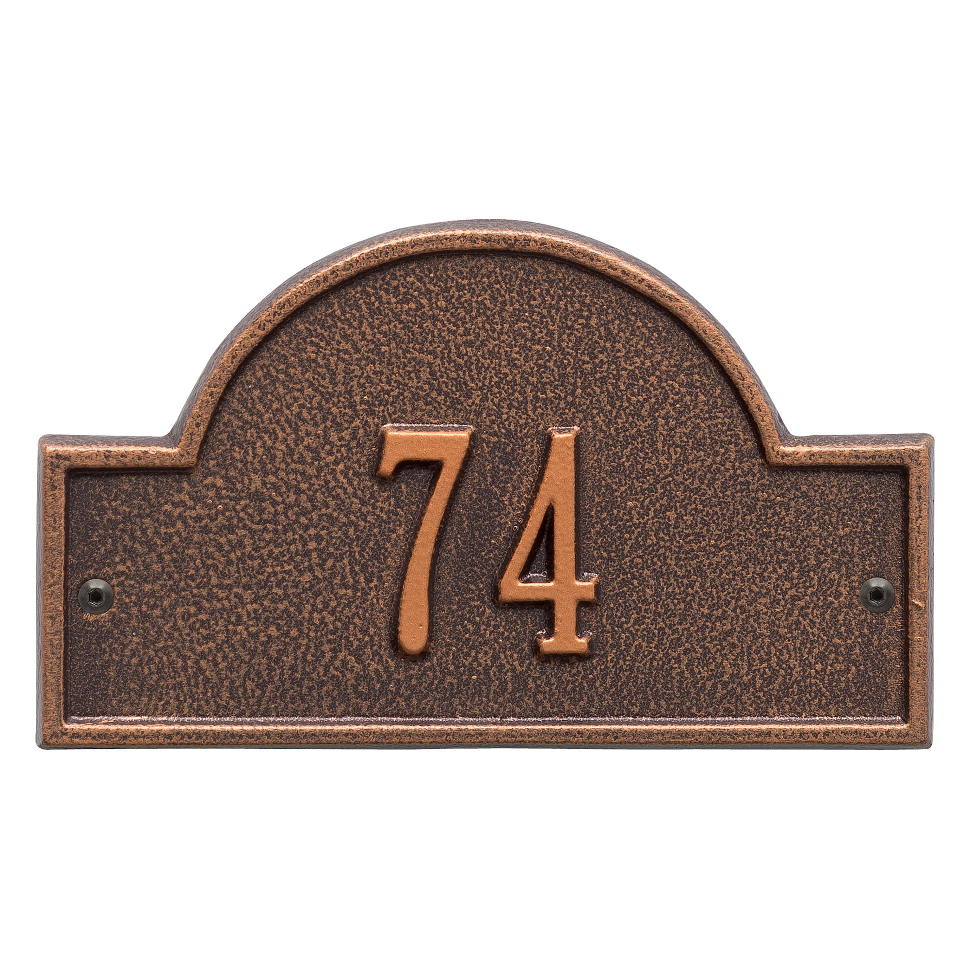 Personalized Whitehall Products Petite One-Line Arch Marker Address Plaque in Antique... by Whitehall