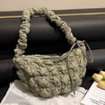 thumbnail image 1 of Hobo Bolsos de mujer Bolsos de satchel acolchados coreanos Bolso de mensajero de ocio Bolso acolchado FLhrweasw Nuevo, 1 of 9