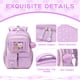 thumbnail image 4 of Mochila PIG PIG GIRL Kids para niñas con libros escolares, color morado, 4 of 9