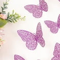 thumbnail image 4 of BalsaCircle 12 Purple 4.6" 3D Butterfly Wall Decals DIY Crafts Removable Stickers, 4 of 8