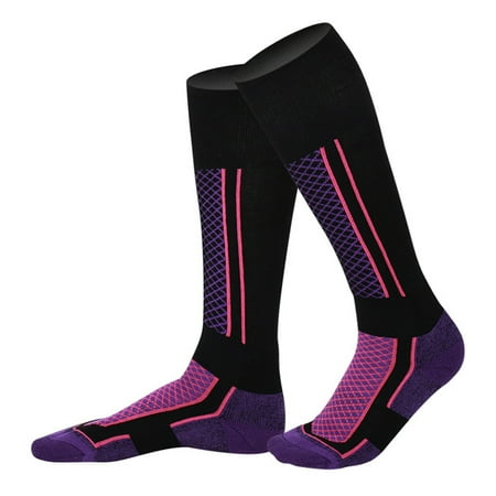 

Women Man Winter Ski Snow Sports Socks Thermal Long Ski Snow Walking Hiking Sports Towel Socks Free Size
