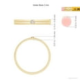 thumbnail image 6 of ANGARA Lab Grown Bezel Set Diamond Ring For Him for Women in 14K Yellow Gold (Size-2mm| Color-F-G| Clarity-VS) | April Birthstone, Anniversary, Jewelry Gift for Women | Lab-Grown Diamond Ring, 6 of 8