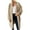 Khaki, variant on XFLWAM Womens Long Cardigan Sweaters Chunky Open Front Oversized Slouchy Knit Outerwear Fall Trendy Lapel Jackets Coffee S