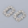 thumbnail image 2 of 2x Crystal Shoe Clip Shoes Buckles, Vintage Wedding, 2 of 8