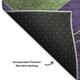 thumbnail image 5 of Addison Rugs Mayfield Premium Machine Washable Transitional Swirls Purple Rectangle Rug, 3' x 5', 5 of 7
