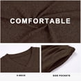 thumbnail image 4 of Cueply Lounge Sets for Women 2 Piece Outfits Fall Long Sleeve Knit Sweater Top Wide Leg Pants Loungewear Winter Matching Set, 4 of 8