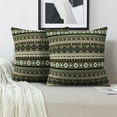 thumbnail image 2 of LALILO Throw Pillow Covers Tribal Art Ethnic Vintage African Aztec Cushion Cover 18" x 18", 2 Pack, 2 of 6