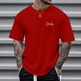 thumbnail image 2 of FUZHIQ White T Shirts for Men Comfort Breathable Round Neck Holiday Tee Tops Summer Classic Athletic Running Tee,S, 2 of 5