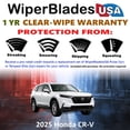 thumbnail image 2 of 2025 Honda CR-V Beam Wiper Blades Wipers w/1yr Warranty (Set of 3) w/Rear Wiper (WiperBladesUSA), 2 of 5
