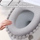 thumbnail image 3 of Asiento de inodoro acolchado, cubierta lavable caliente, hogar, gris, 3 of 6