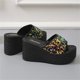 thumbnail image 5 of Amzcrzy Zapatos de mujer,Zapatos de mujer,Zapatillas de mujer, Sandalias de playa transpirables con tacón Matsu, suela gruesa y tacón inclinado para mujer Sandalias Mujer Zapatillas De Casa, 5 of 5