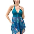 thumbnail image 2 of Two-piece Womens Sexy Bikini Swimsuit Swim Short Dress New Fashion Split Swimsuit Sexy Casual on Clearance Swim Under $15 Green_M, 2 of 9